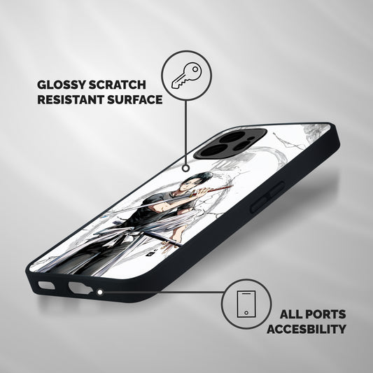 Yuta With Katana Shockproof Hybrid Protection (Metal + TPU) Back Case Cover