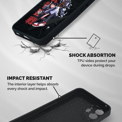 Yuta With Rika Shockproof Hybrid Protection (Metal + TPU) Back Case Cover