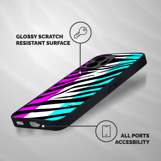 Zebra Texture Shockproof Hybrid Protection (Metal + TPU) Back Case Cover