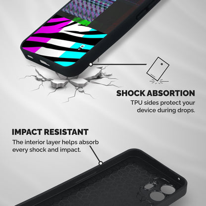 Zebra Texture Shockproof Hybrid Protection (Metal + TPU) Back Case Cover