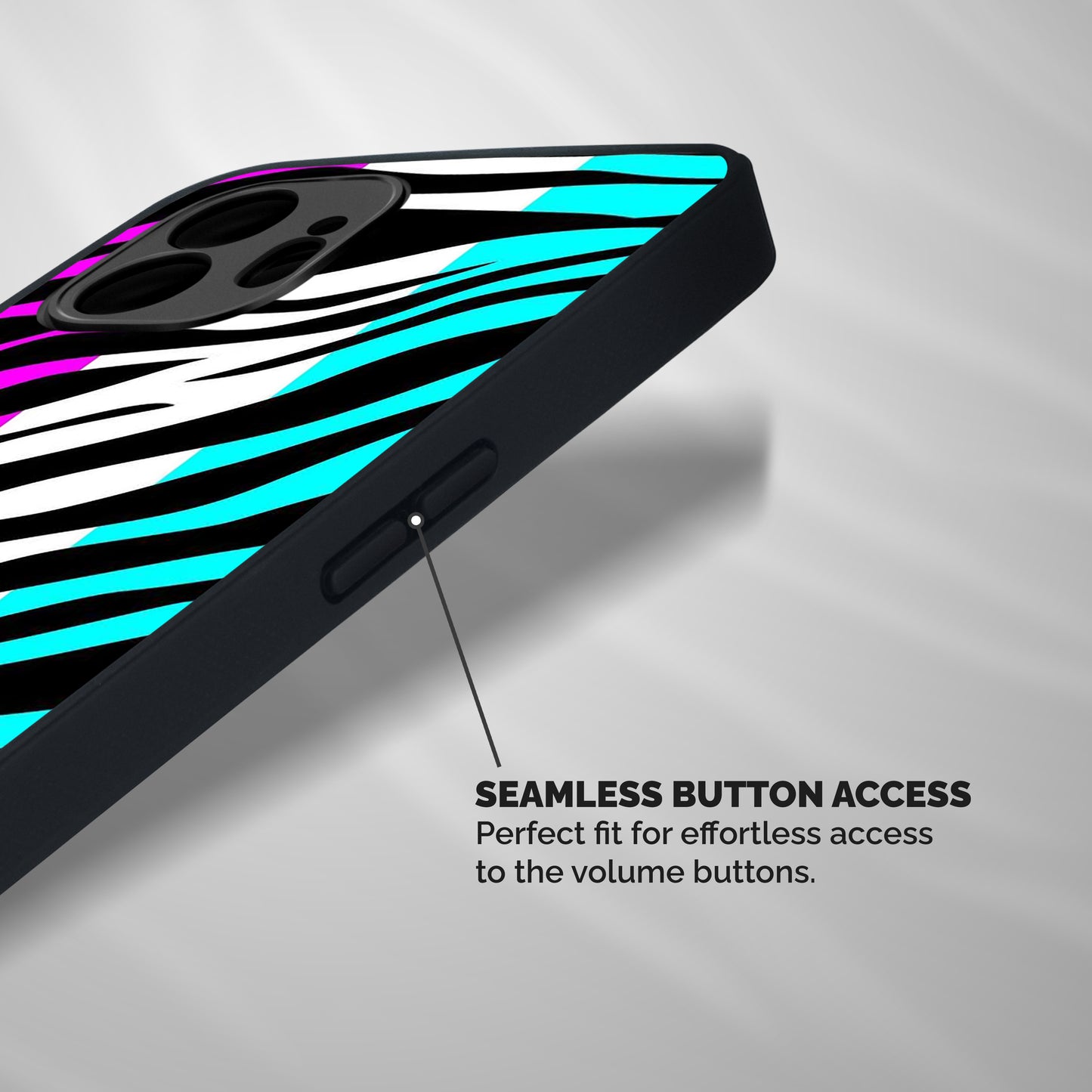 Zebra Texture Shockproof Hybrid Protection (Metal + TPU) Back Case Cover
