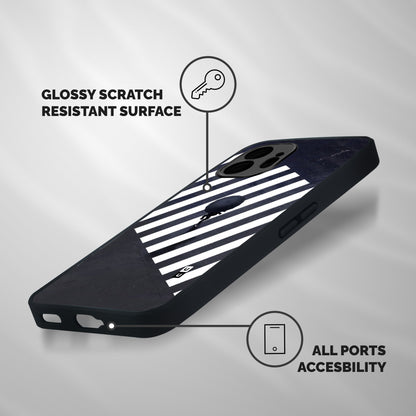 Zebra Walking Shockproof Hybrid Protection (Metal + TPU) Back Case Cover