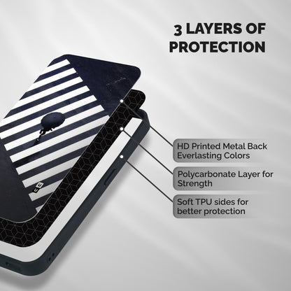 Zebra Walking Shockproof Hybrid Protection (Metal + TPU) Back Case Cover