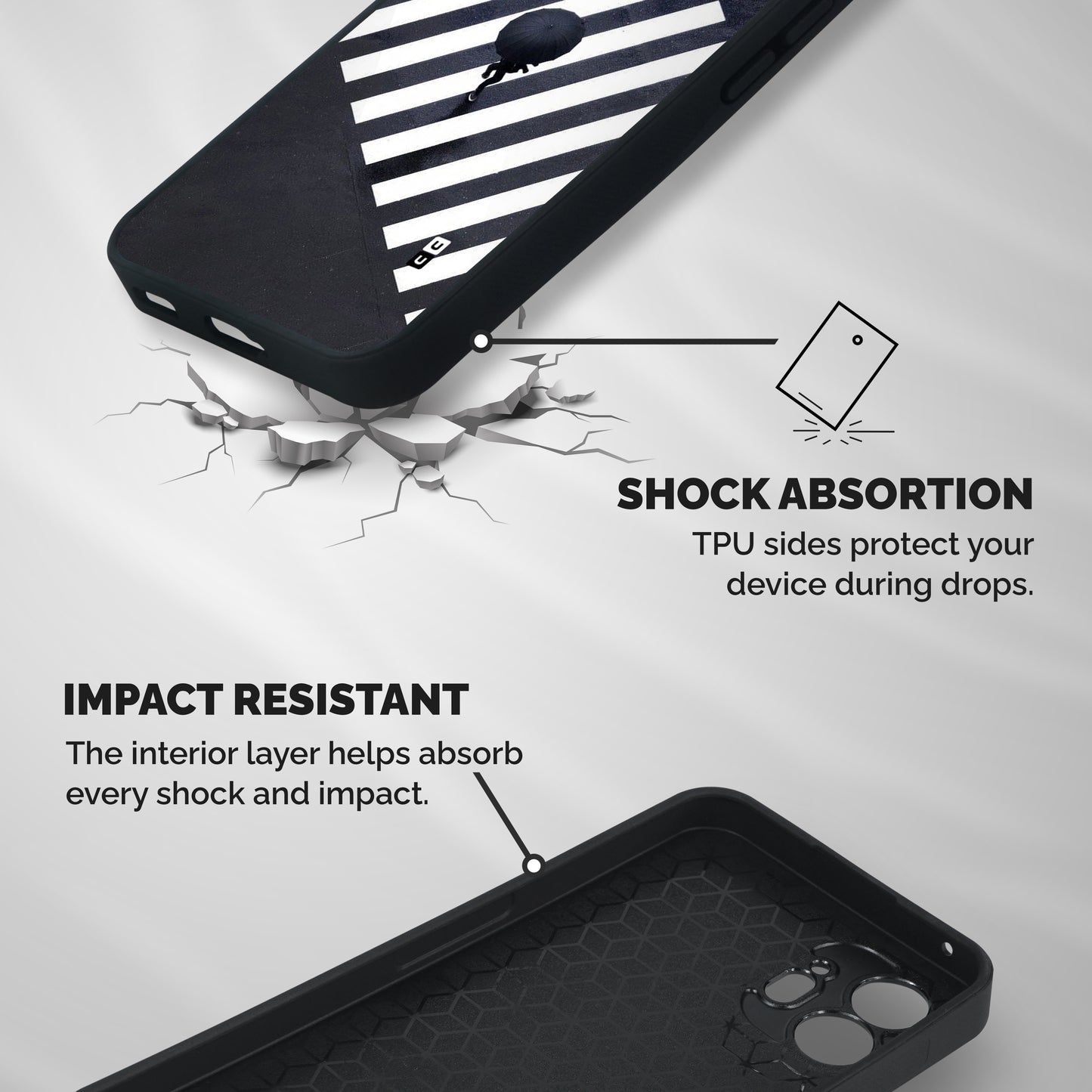 Zebra Walking Shockproof Hybrid Protection (Metal + TPU) Back Case Cover