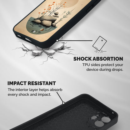 Zen Garden Shockproof Hybrid Protection (Metal + TPU) Back Case Cover