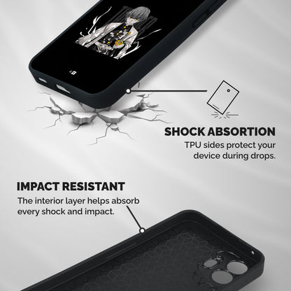 Zenitsu Agatsuma Shockproof Hybrid Protection (Metal + TPU) Back Case Cover