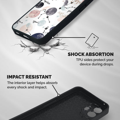 Zodiac Shockproof Hybrid Protection (Metal + TPU) Back Case Cover