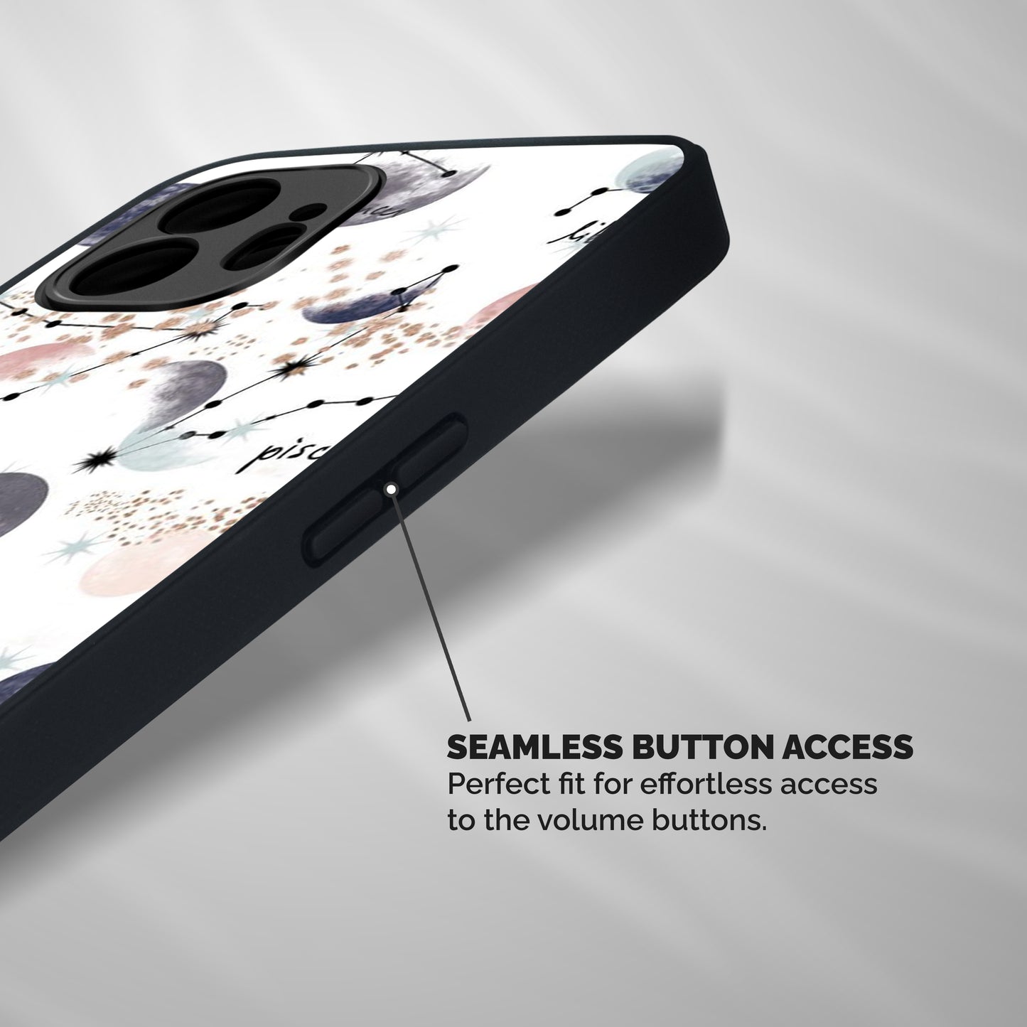 Zodiac Shockproof Hybrid Protection (Metal + TPU) Back Case Cover