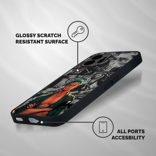 Zoro Manga Shockproof Hybrid Protection (Metal + TPU) Back Case Cover
