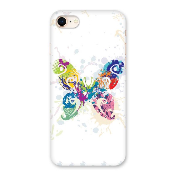 Abstract Butterfly Back Case for iPhone 8