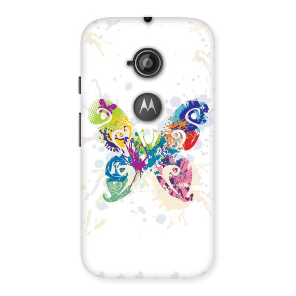 Abstract Butterfly Back Case for Moto E 2nd Gen