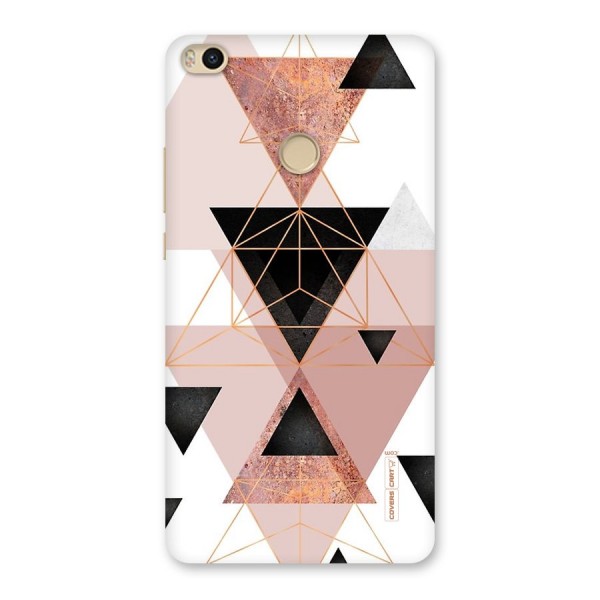 Abstract Rose Gold Triangles Back Case for Mi Max 2