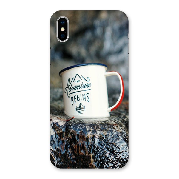 Adventure Begins Back Case for iPhone X