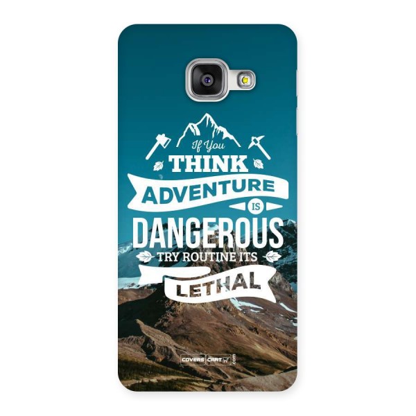 Adventure Dangerous Lethal Back Case for Galaxy A3 2016