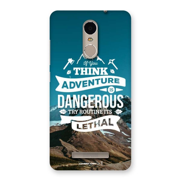 Adventure Dangerous Lethal Back Case for Xiaomi Redmi Note 3