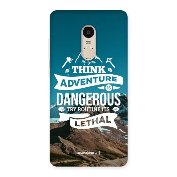 Adventure Dangerous Lethal Back Case for Xiaomi Redmi Note 4