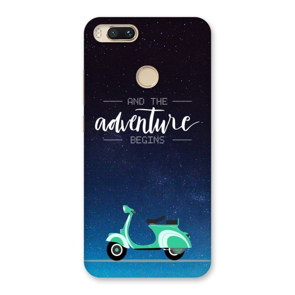 Adventure Scooter Back Case for Mi A1