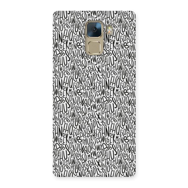 Alphabet Seamless Abstract Back Case for Honor 7