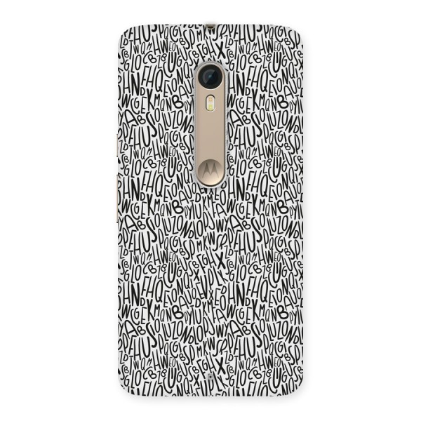 Alphabet Seamless Abstract Back Case for Moto X Style