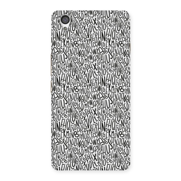 Alphabet Seamless Abstract Back Case for Oneplus X