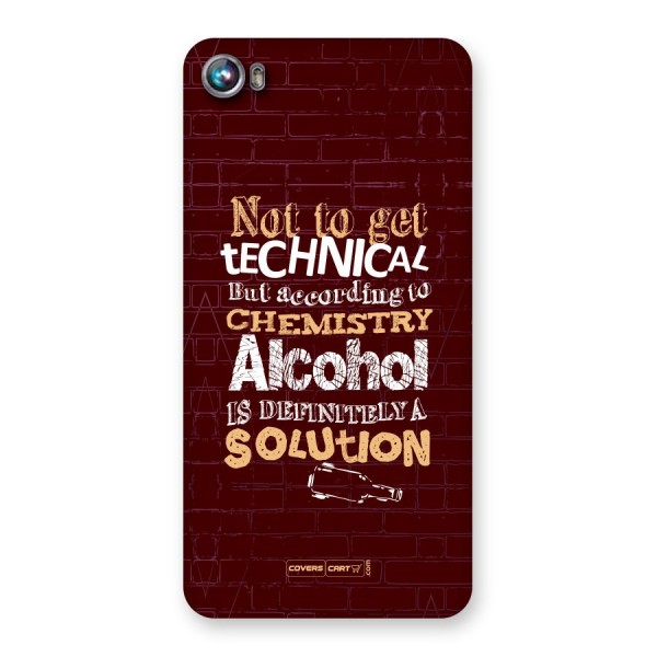 Alcohol is Definitely a Solution Back Case for Canvas Fire 4