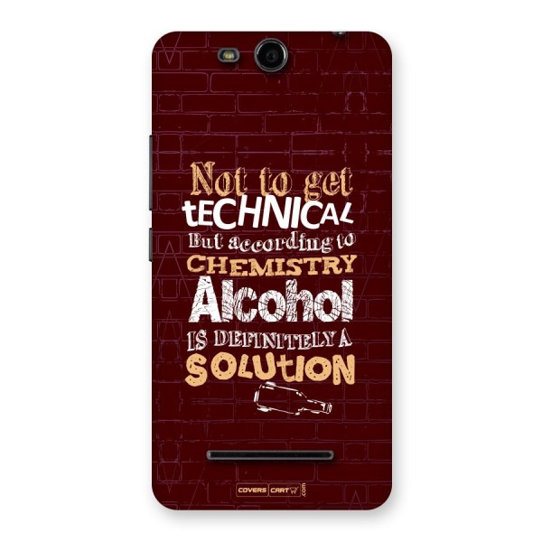 Alcohol is Definitely a Solution Back Case for Canvas Juice 3