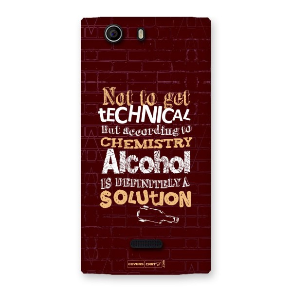 Alcohol is Definitely a Solution Back Case for Canvas Nitro 2