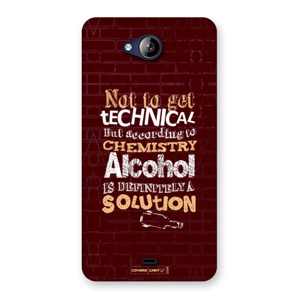 Alcohol is Definitely a Solution Back Case for Canvas Play