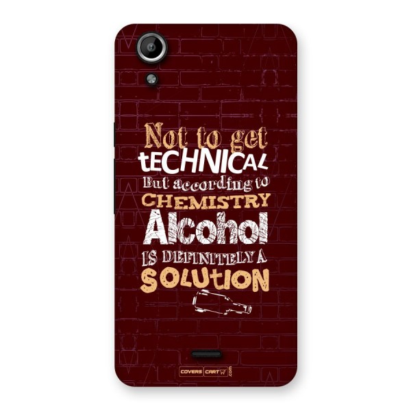 Alcohol is Definitely a Solution Back Case for Canvas Selfie Lens