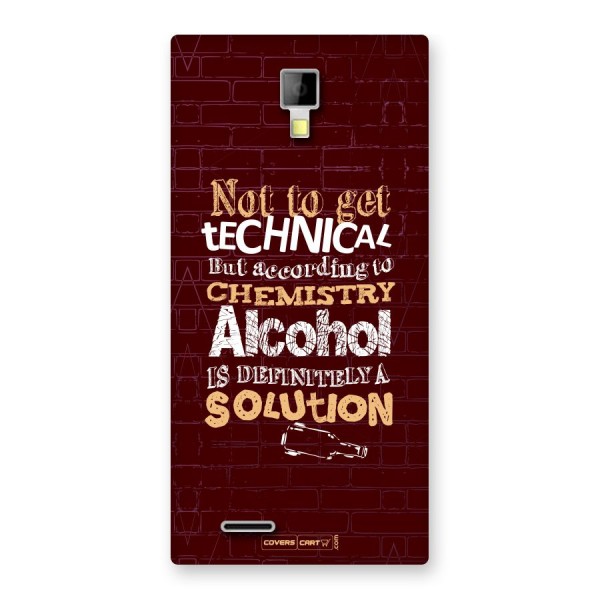 Alcohol is Definitely a Solution Back Case for Canvas Xpress