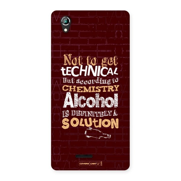 Alcohol is Definitely a Solution Back Case for Lava Iris 800