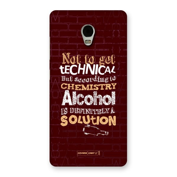 Alcohol is Definitely a Solution Back Case for Lenovo Vibe P1