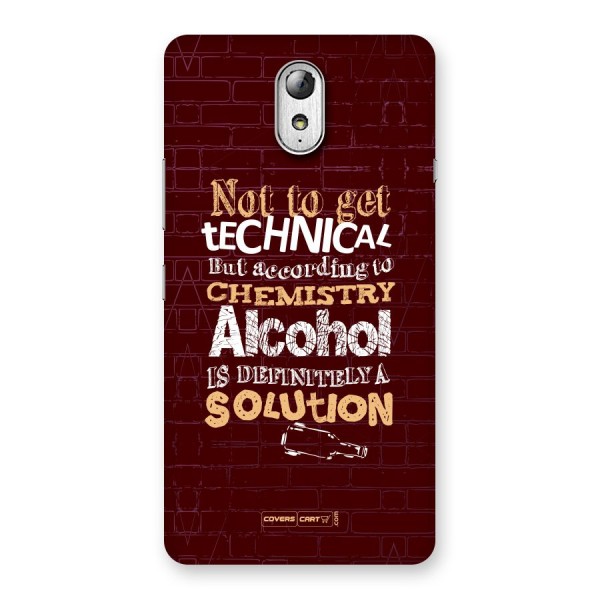 Alcohol is Definitely a Solution Back Case for Lenovo Vibe P1M
