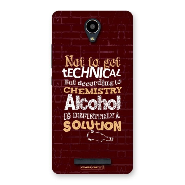Alcohol is Definitely a Solution Back Case for Redmi Note 2