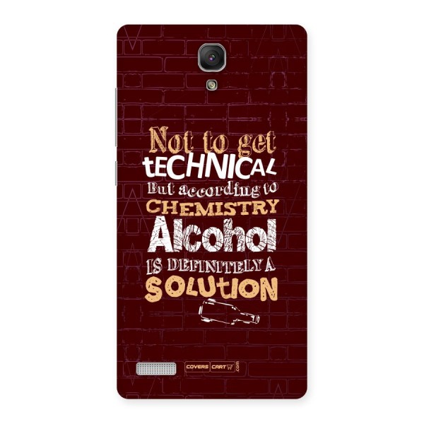 Alcohol is Definitely a Solution Back Case for Xiaomi Redmi Note 4G