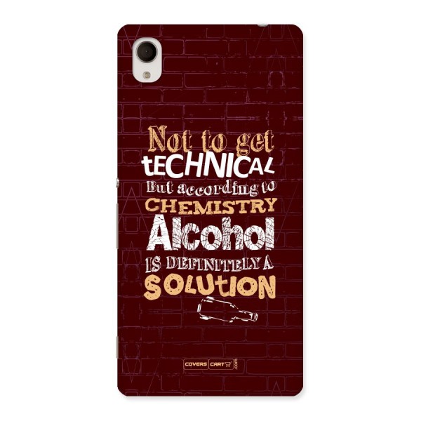 Alcohol is Definitely a Solution Back Case for Xperia M4 Aqua