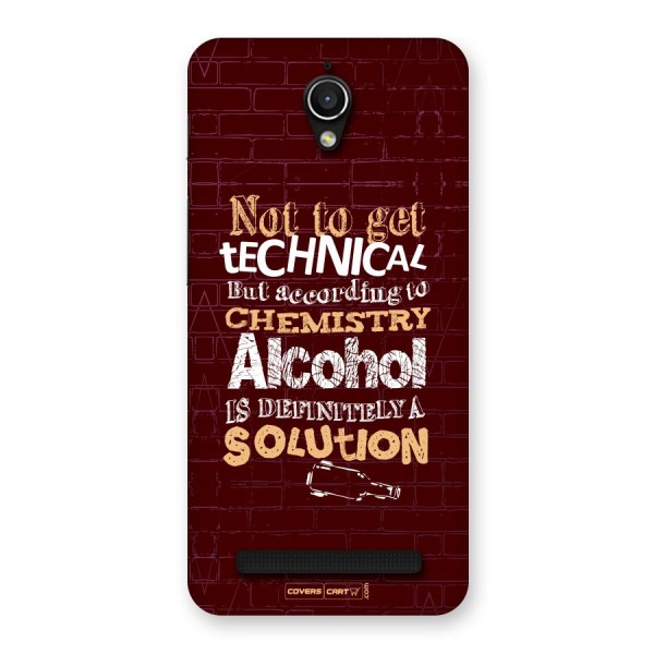 Alcohol is Definitely a Solution Back Case for Zenfone Go