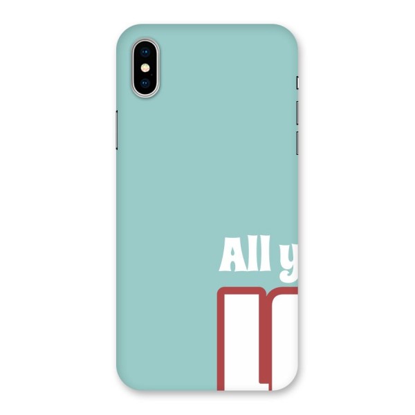 All You Need Is Love Back Case for iPhone X