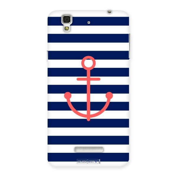 Anchor Stripes Back Case for YU Yureka Plus