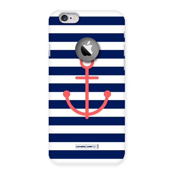 Anchor Stripes Back Case for iPhone 6 Logo Cut