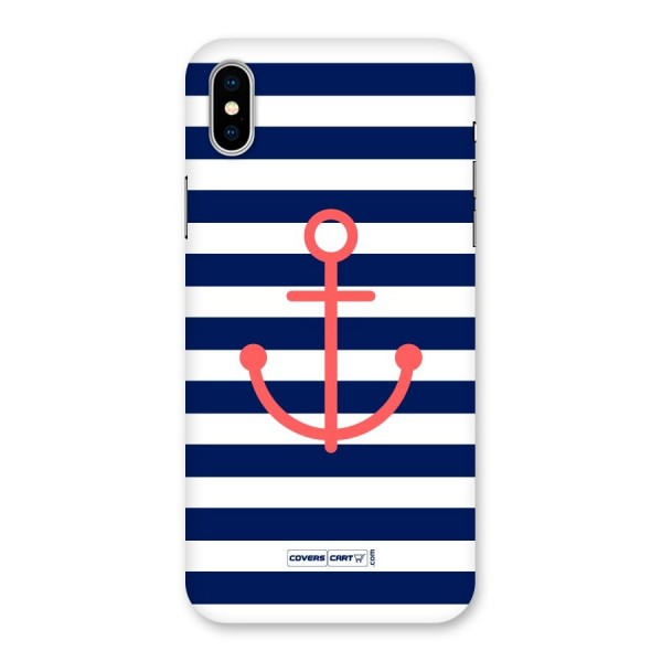 Anchor Stripes Back Case for iPhone X