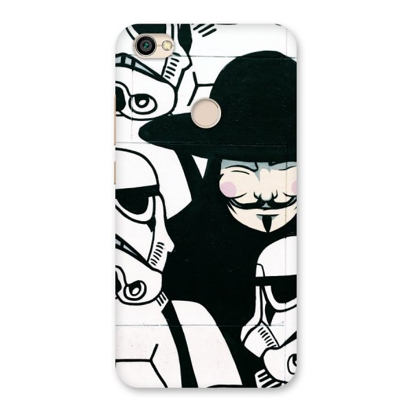 Anonymous Hat Back Case for Redmi Y1 2017