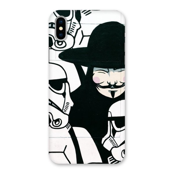 Anonymous Hat Back Case for iPhone X