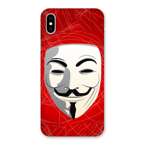 Anonymous Mask Abstract Back Case for iPhone X