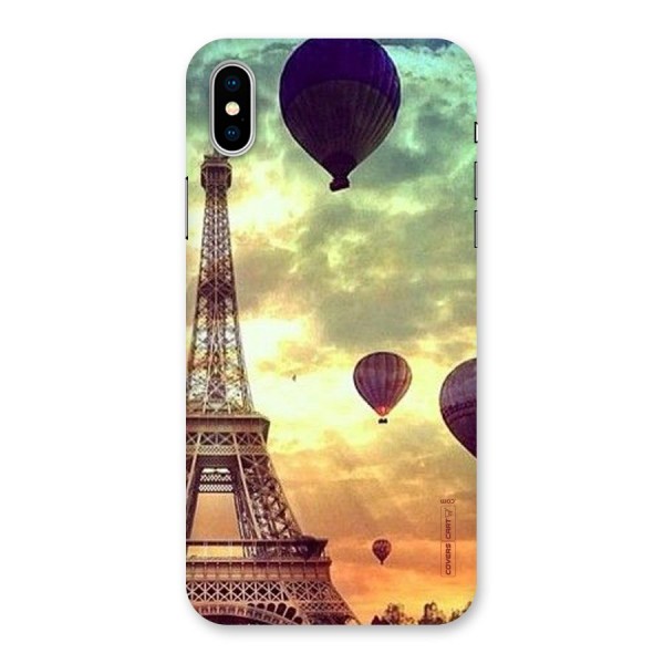 Artsy Hot Balloon And Tower Back Case for iPhone X