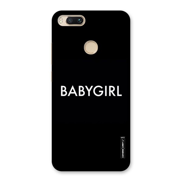 Baby Girl Back Case for Mi A1
