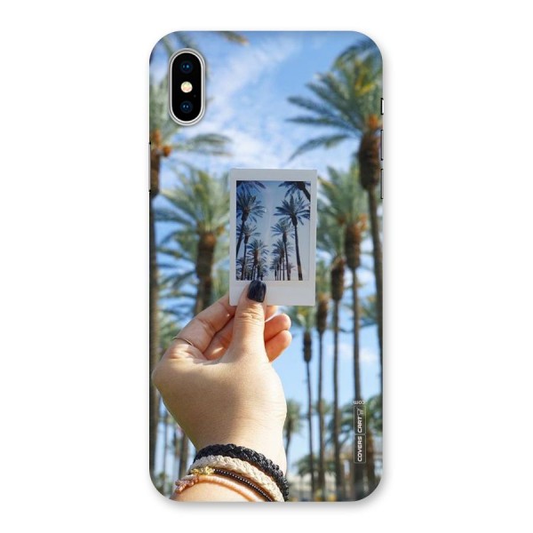 Beach Trees Back Case for iPhone X