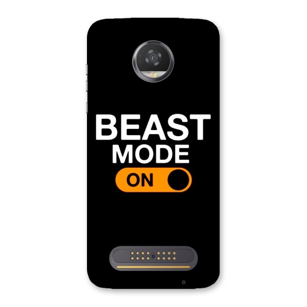 Beast Mode Switched On Back Case for Moto Z2 Play