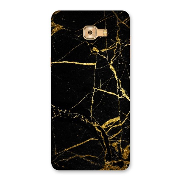 Black And Gold Design Back Case for Galaxy C9 Pro