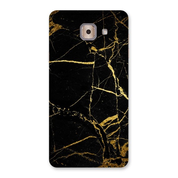 Black And Gold Design Back Case for Galaxy J7 Max